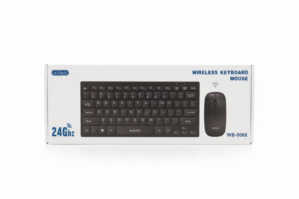 Aoas wireless keyboard mouse wb-8068