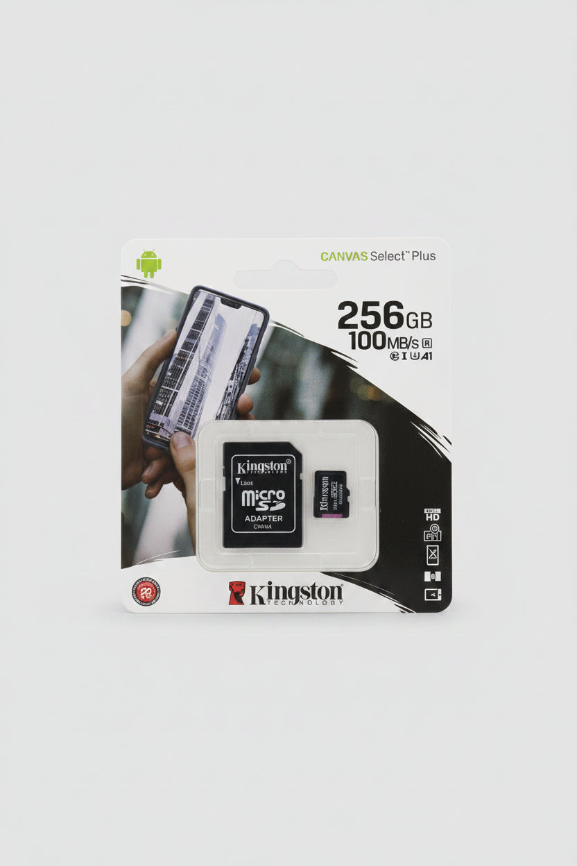 Kingstone Micro SD Adapter 256 Gigabyte 100 megabits per second