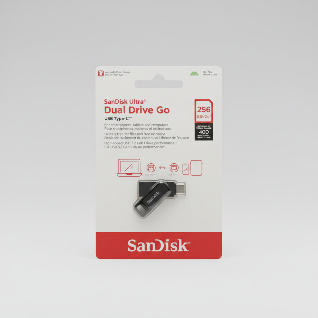 Sandisk Ultra Dual Drive Lux USB C 256 gigabyte