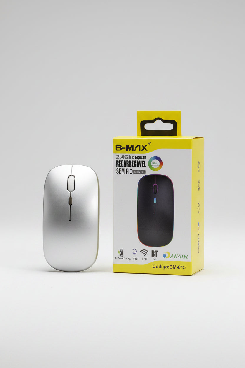 Bmax 2.4 GHZ mouse rechargeable RGB