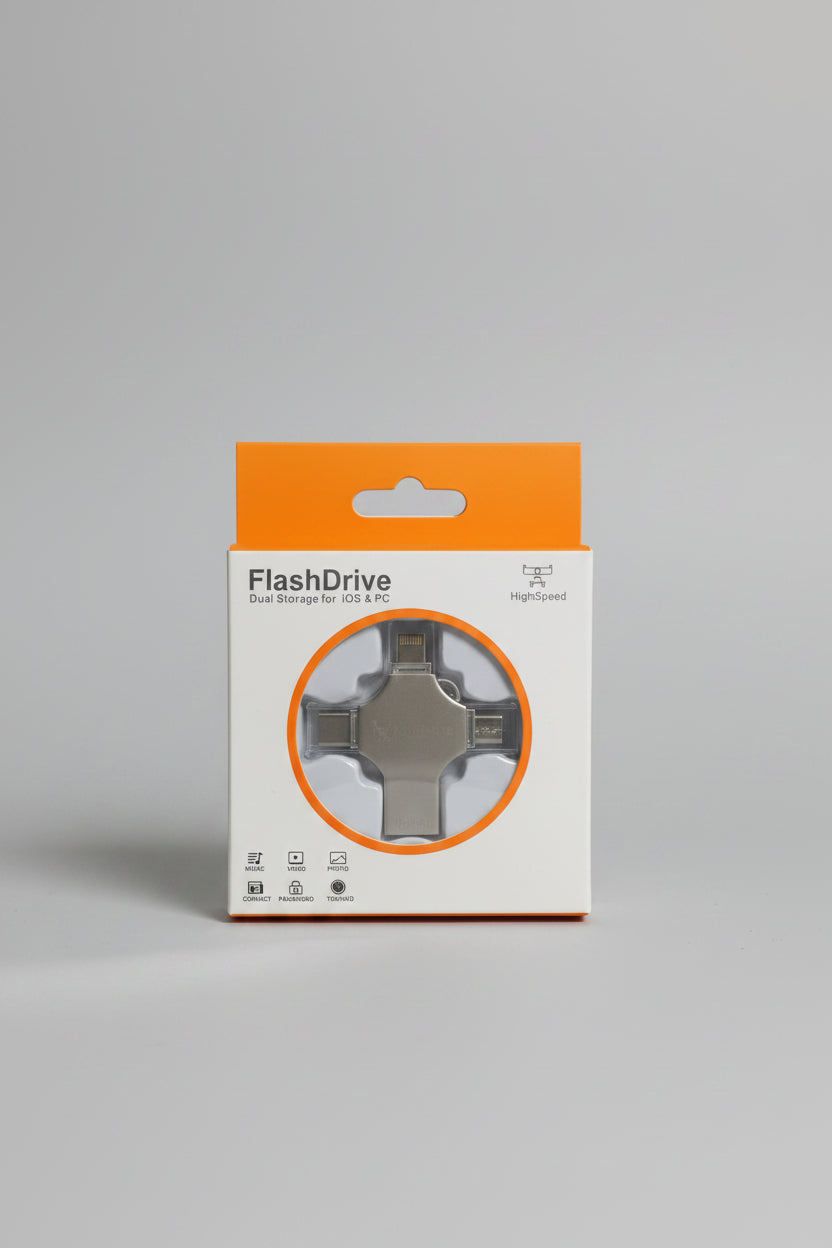 Flash drive Dual storage for IOS and PC