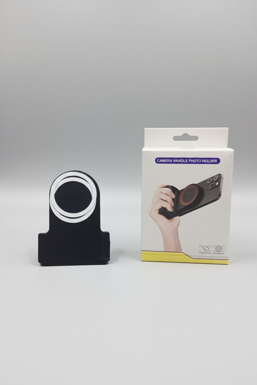 Camera handle photo holder
