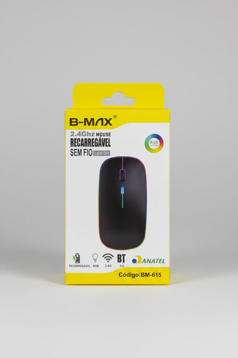Bmax 2.4 GHZ mouse rechargeable RGB