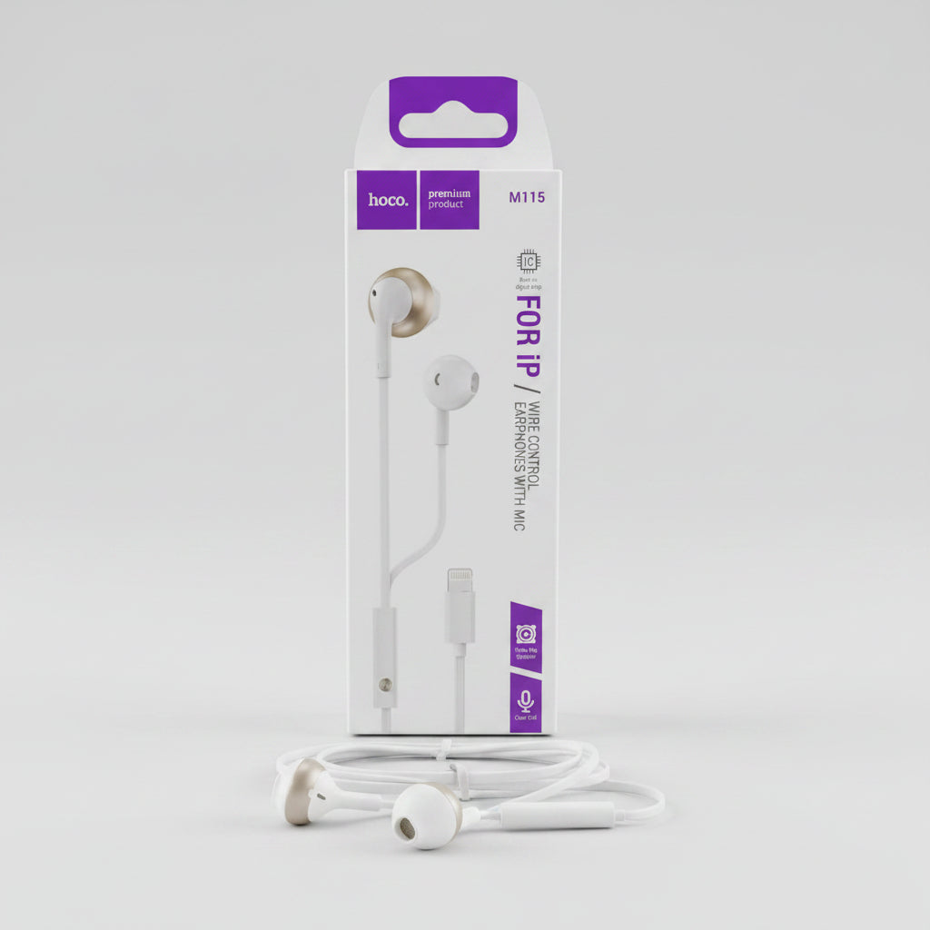 Hoco wire control earphones with mic