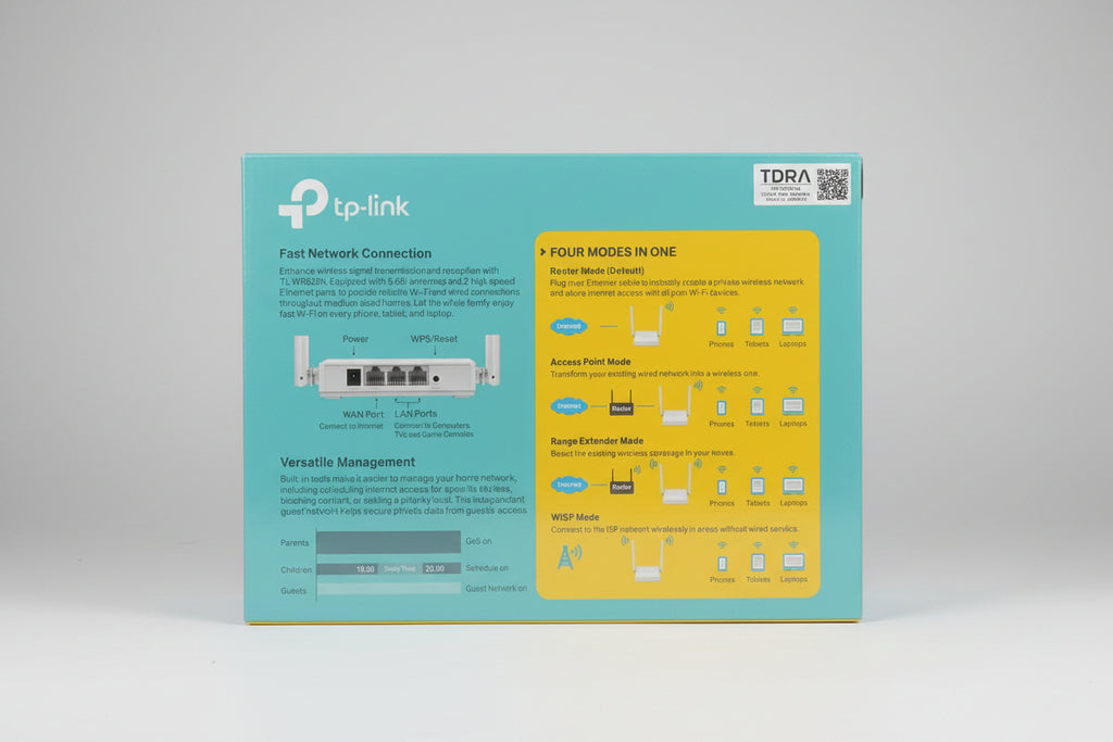 Tp link multi mode WI fi router TL dash WR820N
