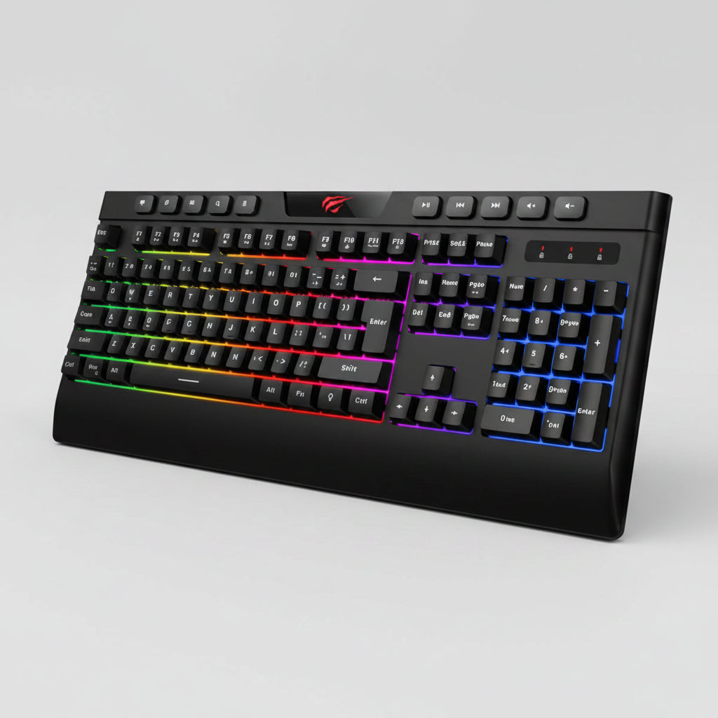 Havit KB487L Multi-function RGB Backlit Keyboard Gaming Keyboard